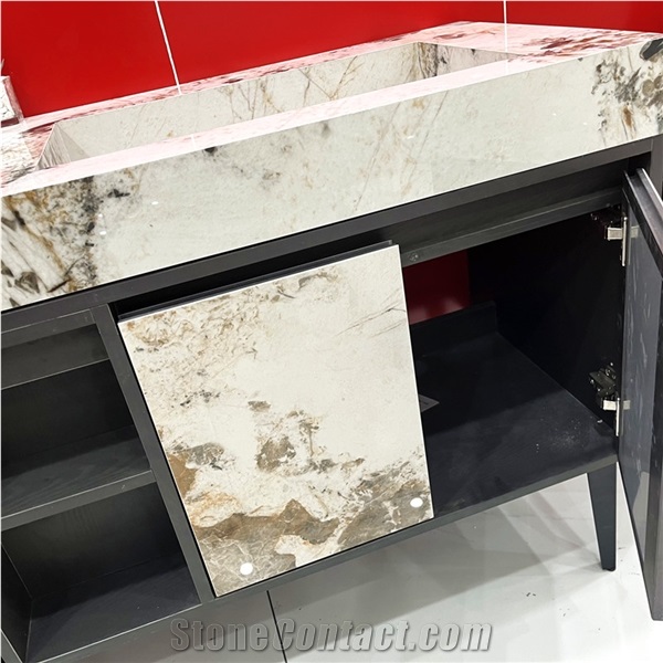 Hot Sales Bathroom Vanity Cabinet Sets Luxury Sintered Stone