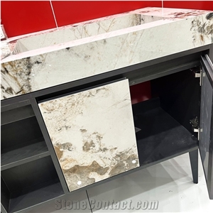 Hot Sales Bathroom Vanity Cabinet Sets Luxury Sintered Stone