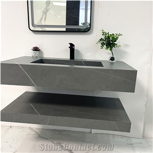 Hotel Home Hse Modern Honed Sintered Stone Bathroom Vanity