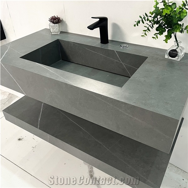 Hotel Home Hse Modern Honed Sintered Stone Bathroom Vanity