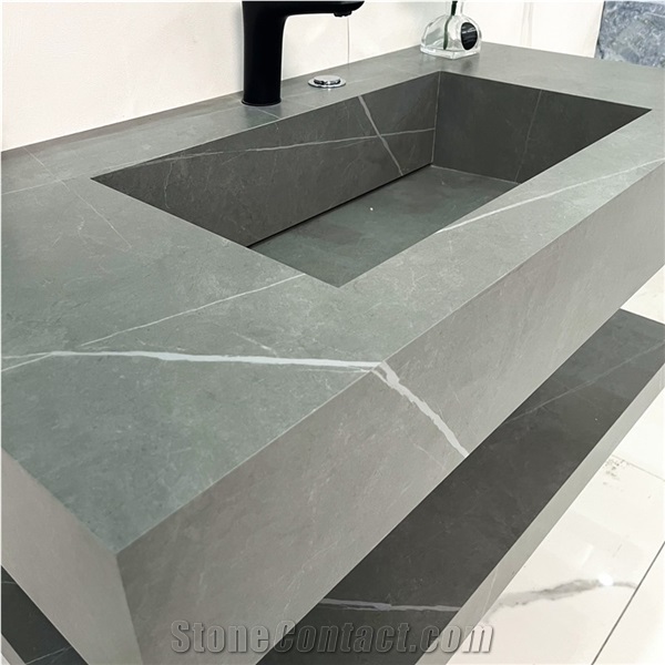 Hotel Home Hse Modern Honed Sintered Stone Bathroom Vanity