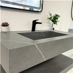 Hotel Home Hse Modern Honed Sintered Stone Bathroom Vanity