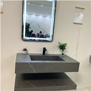Hotel Home Hse Modern Honed Sintered Stone Bathroom Vanity