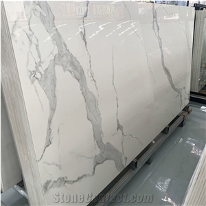 Italy Calacatta White Sintered Stone For Home Wall And Floor