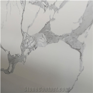 Italy Calacatta White Sintered Stone For Home Wall And Floor