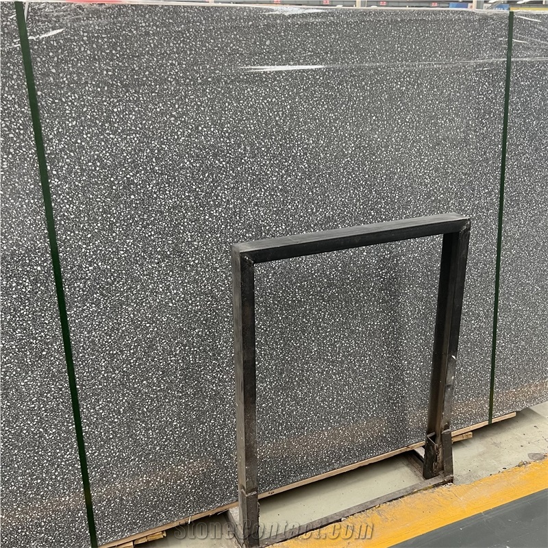 Italy Grey Terrazzo Slabs For Home Floor And Wall Decor