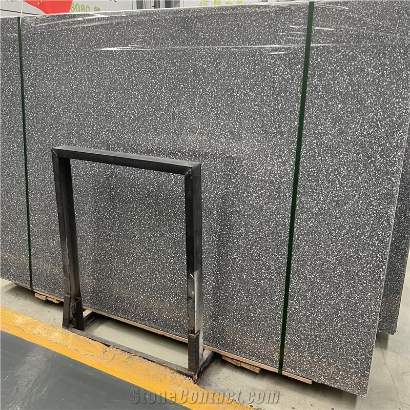 Italy Grey Terrazzo Slabs For Home Floor And Wall Decor