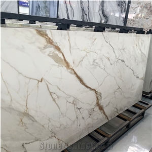 Luxury Calacatta Gold Porcelain Slabs
