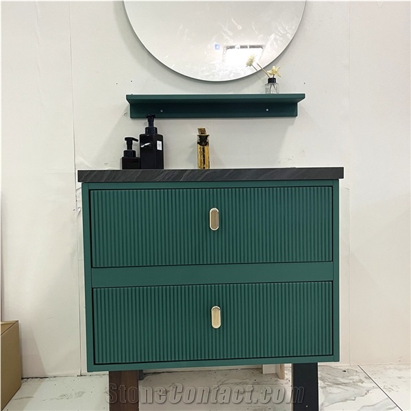 Luxury Sintered Stone Bathroom Cabinets Vanity Top For Hotel