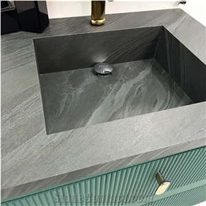 Luxury Sintered Stone Bathroom Cabinets Vanity Top For Hotel