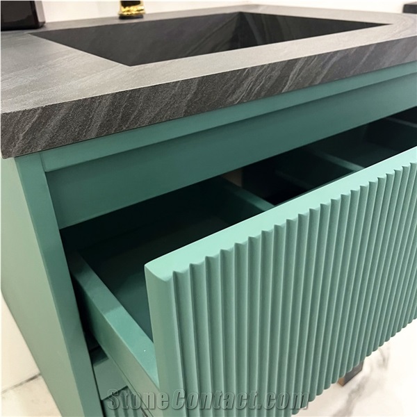 Luxury Sintered Stone Bathroom Cabinets Vanity Top For Hotel