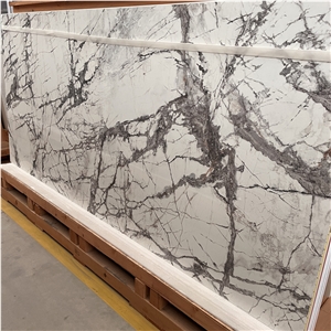 Modern Design Lilac White Sintered Stone Slab For Wall Decor