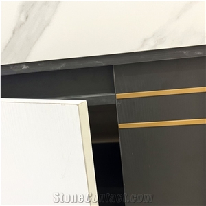New Design Customized Bathroom Sintered Stone Vanity Cabinet