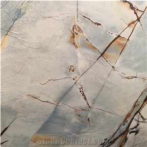 New Design Rome Impression Blue Sintered Stone Slab For Wall
