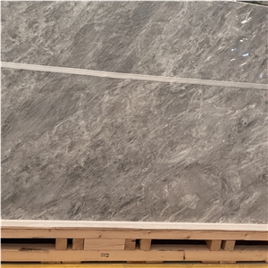 Polished Grey Sintered Stone Slabs Interior Floor Home Decor