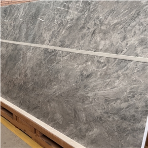 Polished Grey Sintered Stone Slabs Interior Floor Home Decor