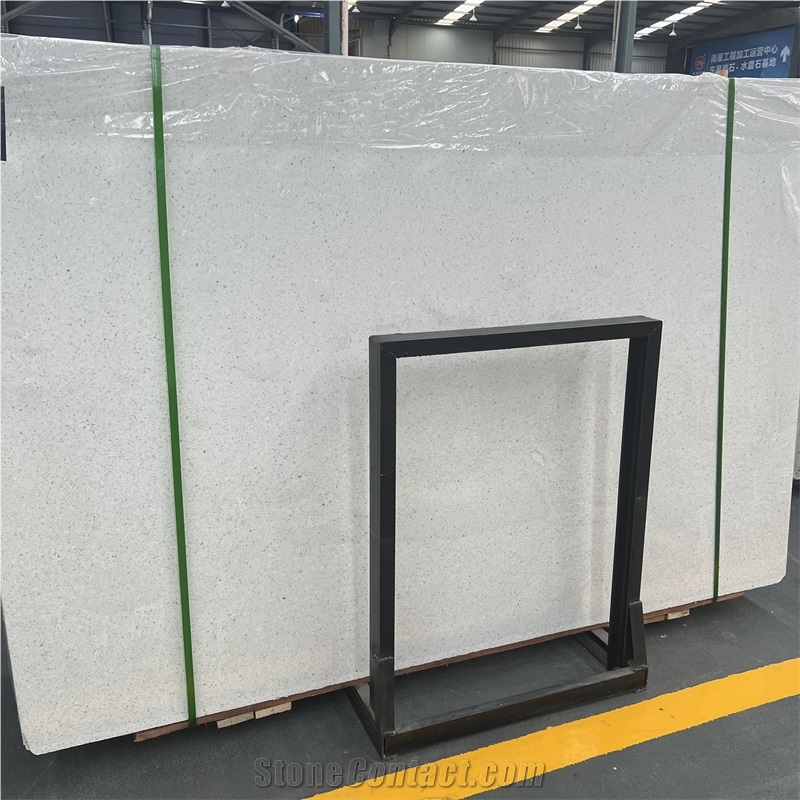 Roman Notion White Terrazzo Stone For Interior Wall Design