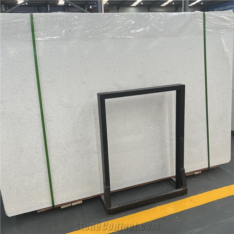 Roman Notion White Terrazzo Stone For Interior Wall Design