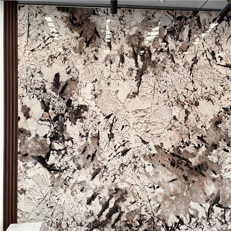 Sintered Stone Slab Background Wall For Hotel And Home Decor