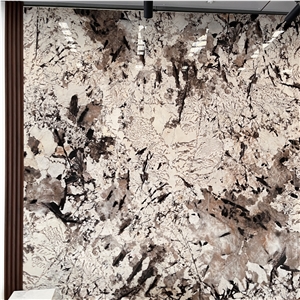 Sintered Stone Slab Background Wall For Hotel And Home Decor