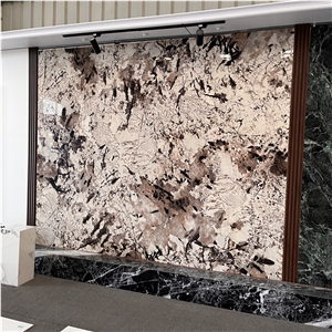 Sintered Stone Slab Background Wall For Hotel And Home Decor