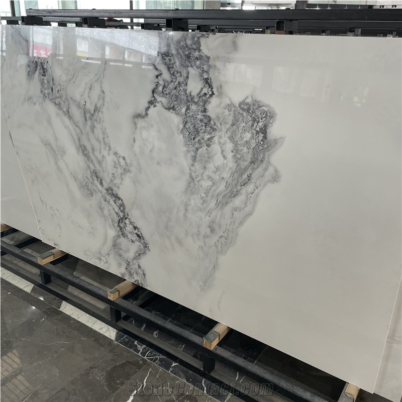 Solid Surface White Sintered Stone, Large Slabs