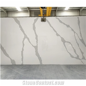 Top Quality Factory Price Calacatta White Quartz Stone Slabs