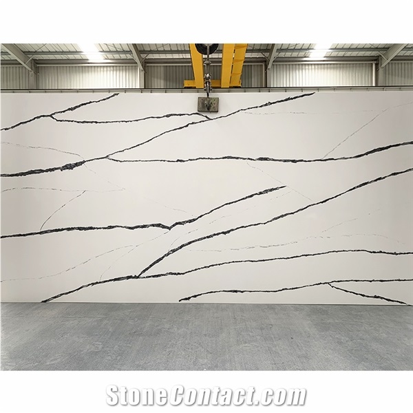 Top Quality Factory Price Calacatta White Quartz Stone Slabs