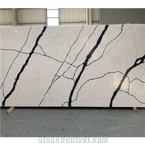 Top Quality Factory Price Calacatta White Quartz Stone Slabs