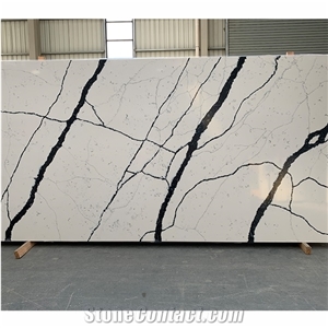 Top Quality Factory Price Calacatta White Quartz Stone Slabs