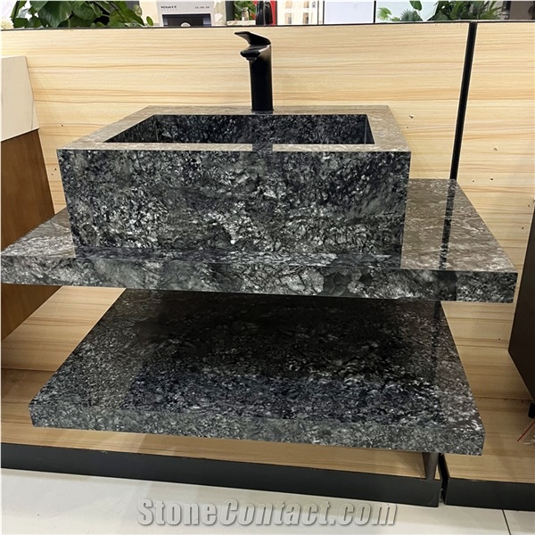 Wholesale Exotic Sone Vanity With Sink Grey Sintered Stone