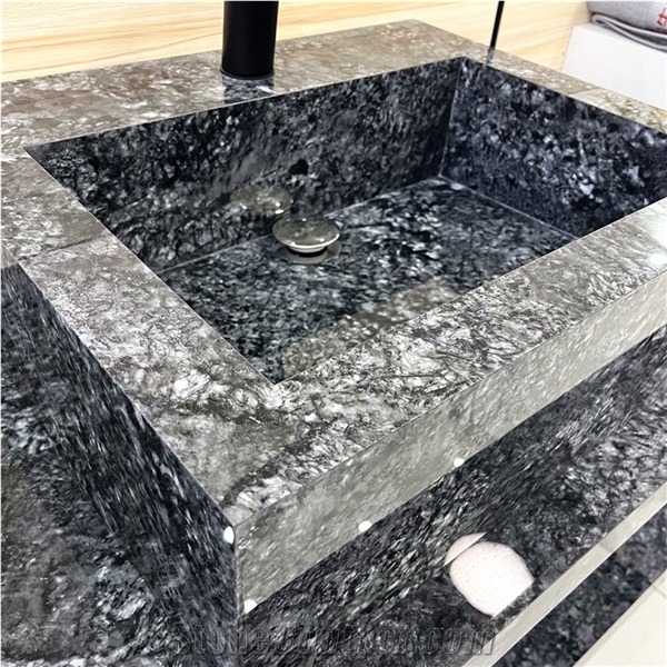 Wholesale Exotic Sone Vanity With Sink Grey Sintered Stone