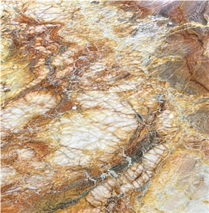 Apache Red Quartzite Rectangle Table Top For Hotel Furniture