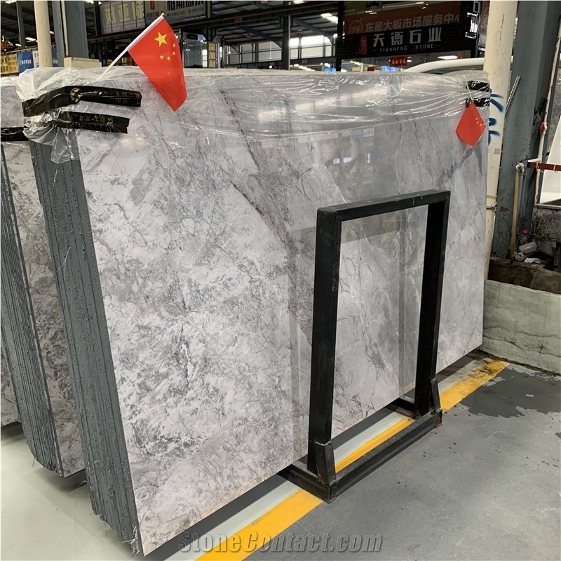 Building Materials Grey Marble Slabs For Interior Design