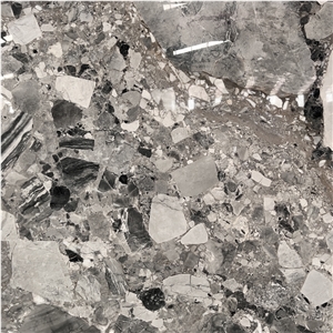 China Special Stone Panda Grey Marble Slabs Tile For Project