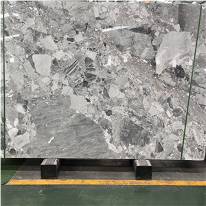 China Special Stone Panda Grey Marble Slabs Tile For Project