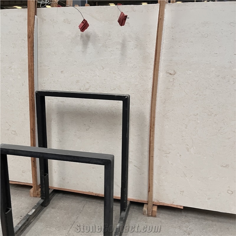 Crema Pearl Limestone Slabs Tiles For Exterior Wall Cladding