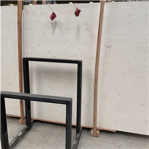 Crema Pearl Limestone Slabs Tiles For Exterior Wall Cladding
