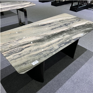 Custom Made Galapagos Quartzite Natural Stone Table For Home