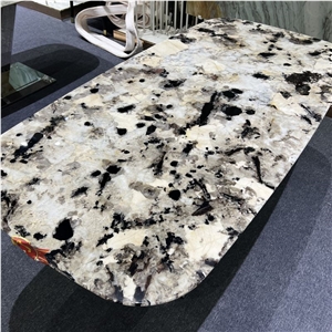 Custom Made Tourmaline Granite Table Tops For Home Furniture