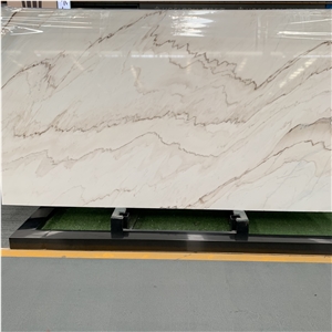 Custom Palissandro White Marble Slabs For Floor Design