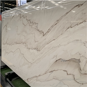 Custom Palissandro White Marble Slabs For Floor Design