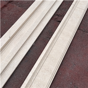 Customized Design Beige Limestone Door Trim For Villa Decor