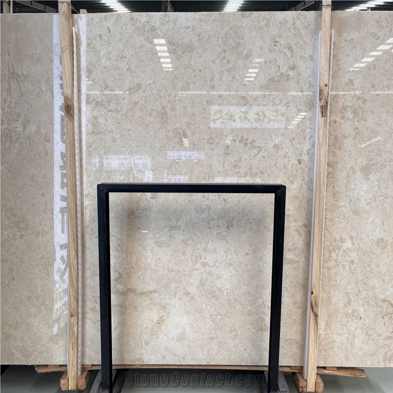 Customized Golden Leaf Beige Marble For Hotel Floor Decor