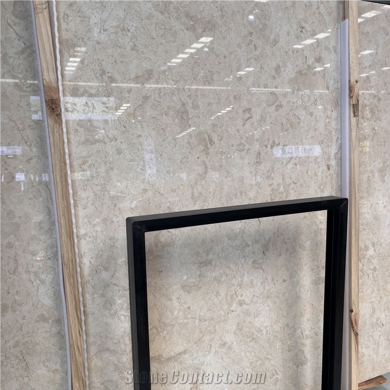 Customized Golden Leaf Beige Marble For Hotel Floor Decor