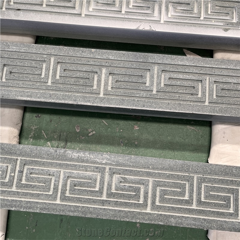 Customized High Quality Black Granite Carving For Villa Wall