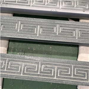 Customized High Quality Black Granite Carving For Villa Wall