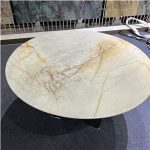 Customized Home Furniture Natural Stone Round Table Top