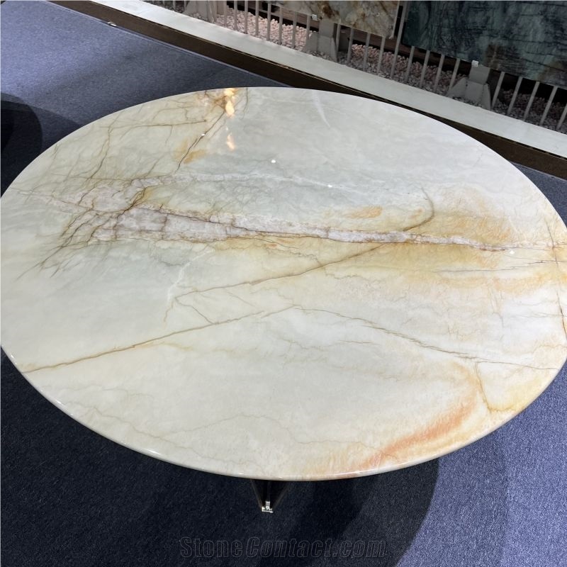 Customized Home Furniture Natural Stone Round Table Top