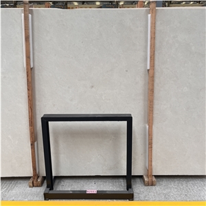Customized Honed Surface Vratza Limestone Slabs For Walling